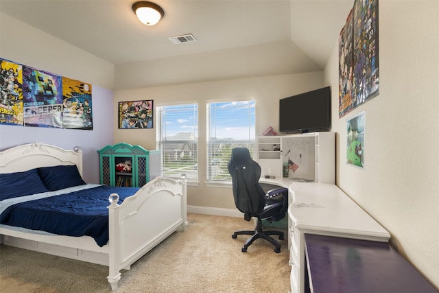 104 Laurel Oak Dr, Red Oak, TX 75154 - bedroom featuring light colored carpet, a desk, and baseboards