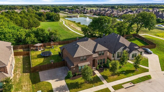 104 Laurel Oak Dr, Red Oak, TX 75154 - aerial view of residential area featuring a large body of water
