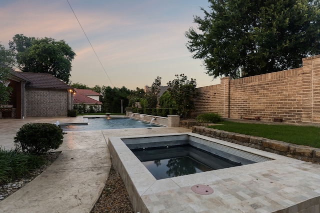 3708 Ledgestone Ct, Richardson, TX 75082 - view of swimming pool featuring an in-ground hot tub and a patio