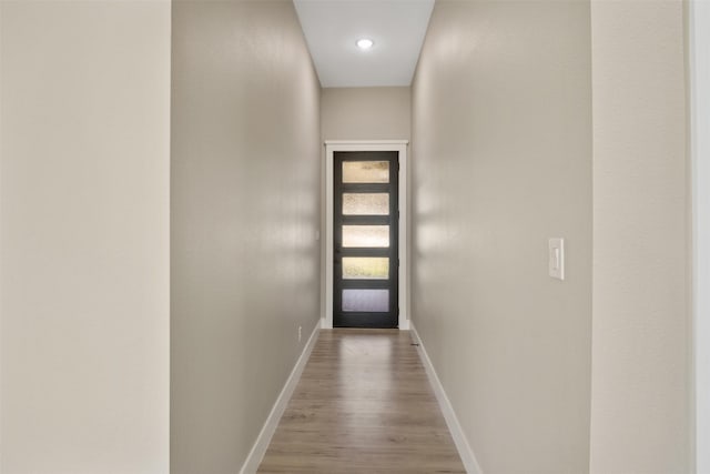 1621 S Chisholm Trl, Granbury, TX 76048 - doorway featuring baseboards and wood finished floors