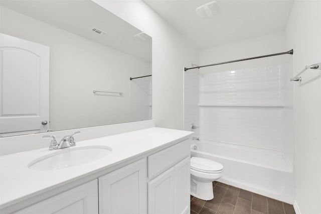 4311 Cordata Dr, Melissa, TX 75454 - bathroom with vanity, bathing tub / shower combination, toilet, and wood finish floors