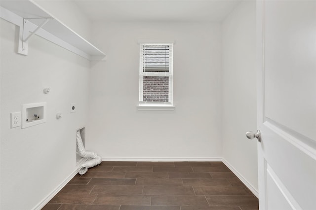 4311 Cordata Dr, Melissa, TX 75454 - laundry room featuring gas dryer hookup, hookup for a washing machine, hookup for an electric dryer, and wood finish floors