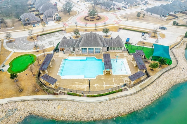 4311 Cordata Dr, Melissa, TX 75454 - aerial view of a pool