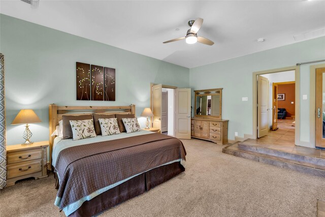 1212 Porter Rd, Bartonville, TX 75022 - bedroom with carpet flooring and a ceiling fan