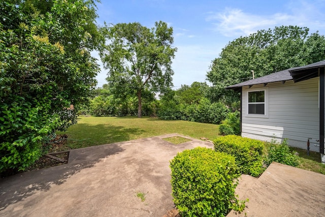 2415 Falls Dr, Dallas, TX 75211 - view of green lawn with a patio area