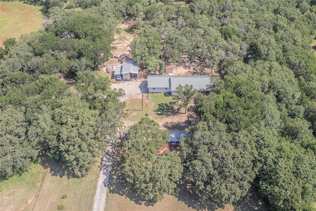 1055 Miller Rd, Reno, TX 76020 - aerial overview of property's location featuring a forest