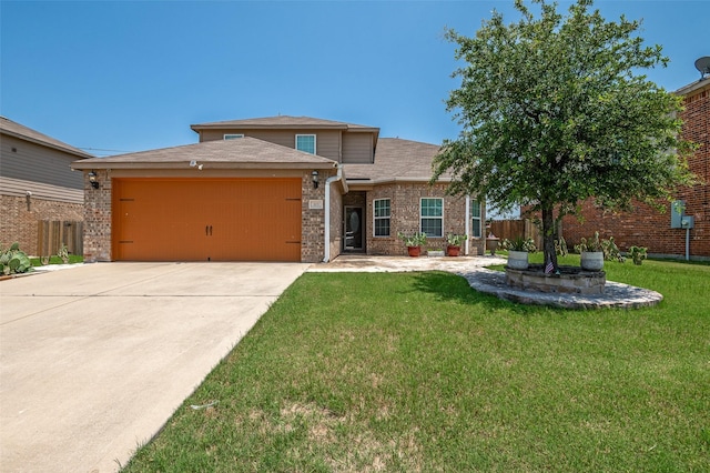 103 Presidents Way, Venus, TX 76084 - view of front facade with a garage, driveway, brick siding, and roof with shingles