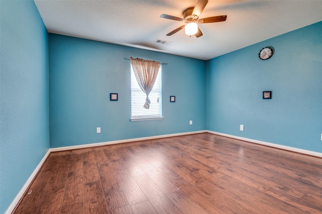 103 Presidents Way, Venus, TX 76084 - unfurnished room with ceiling fan, wood finished floors, and baseboards