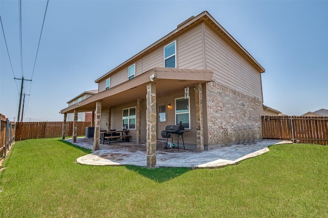 103 Presidents Way, Venus, TX 76084 - rear view of house featuring brick siding and a patio area