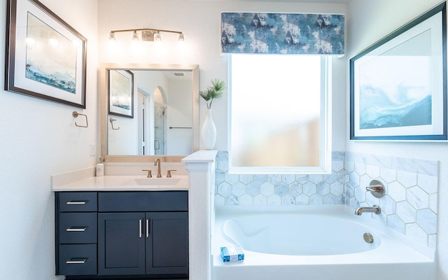 17204 Clover Dr, Celina, TX 75009 - full bathroom featuring vanity and a garden tub