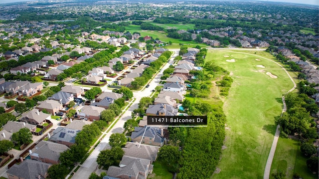 11471 Balcones Dr, Frisco, TX 75033 - aerial view of property's location featuring nearby suburban area and a local golf course