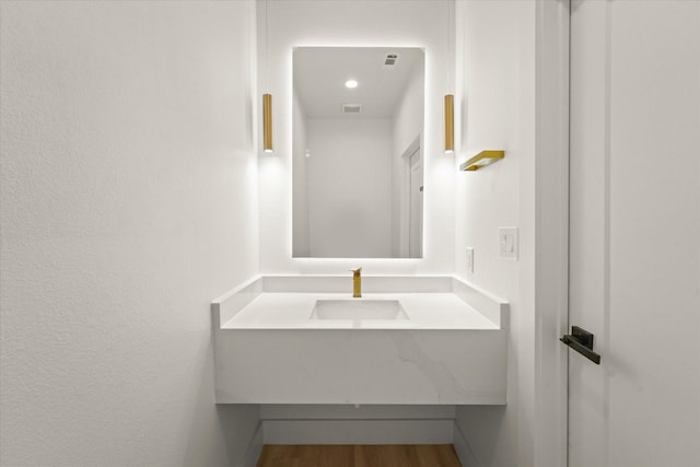 1344 Compton St, Dallas, TX 75203 - bathroom featuring vanity and recessed lighting