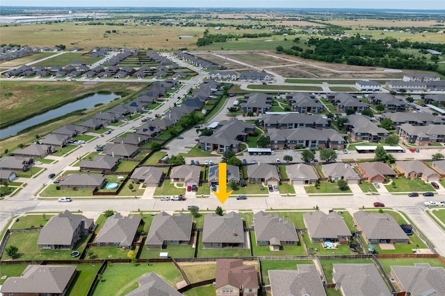 4905 Lakepark Dr, Sanger, TX 76266 - aerial view of property's location with a nearby body of water and nearby suburban area