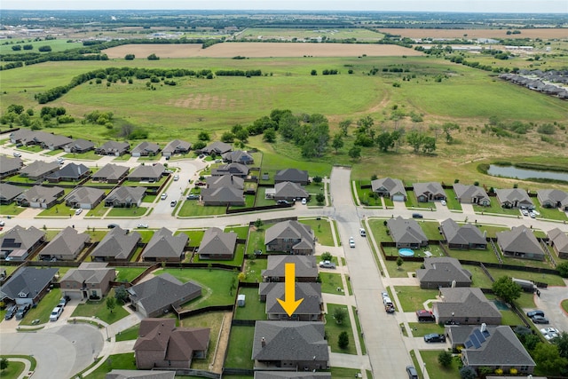 4905 Lakepark Dr, Sanger, TX 76266 - aerial overview of property's location featuring a nearby body of water and nearby suburban area