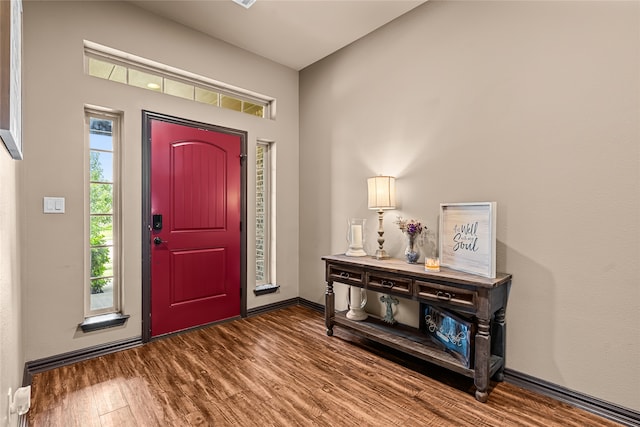 4905 Lakepark Dr, Sanger, TX 76266 - entrance foyer featuring wood finished floors and baseboards
