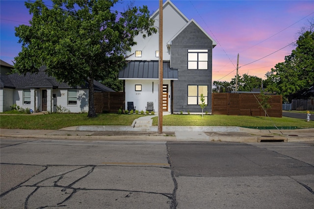 3502 Vilbig Rd, Dallas, TX 75212 - modern home with a standing seam roof and metal roof
