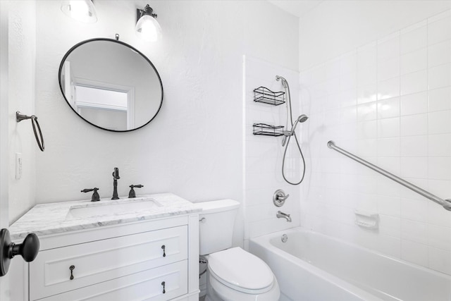 4804 Arbor Glen Dr, Mckinney, TX 75072 - bathroom featuring toilet, vanity, and  shower combination
