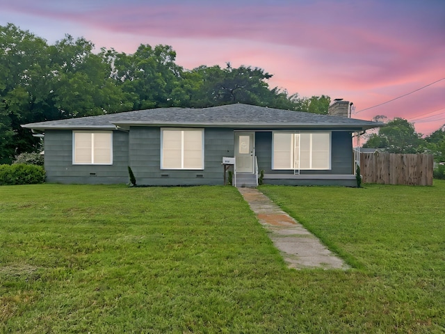910 N Mill St, Bowie, TX 76230 - view of front of home with a chimney and a shingled roof