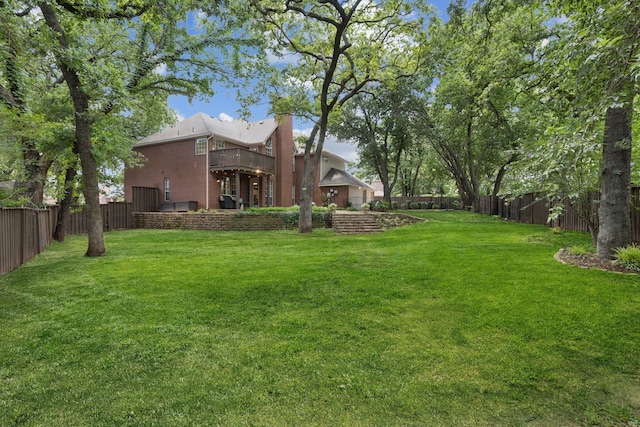 726 Nettleton Dr, Southlake, TX 76092 - view of yard featuring a wooden deck