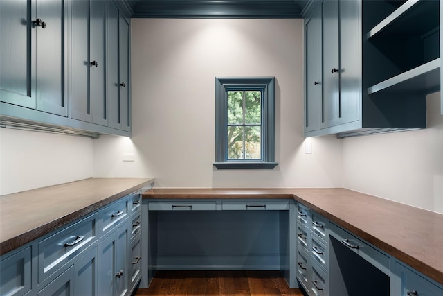 4400 Belfort Pl, Highland Park, TX 75205 - unfurnished office with dark wood-style flooring