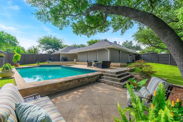 6867 Mossvine Dr, Dallas, TX 75254 - view of pool featuring a patio area