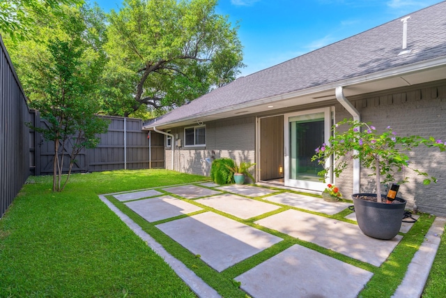 6867 Mossvine Dr, Dallas, TX 75254 - view of yard with a patio