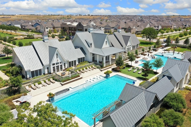 2012 Gray Dr, Northlake, TX 76247 - aerial view of residential area with a pool