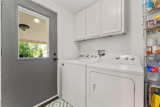 201 W Tinsley Dr, Robinson, TX 76706 - laundry room with cabinet space and washer and dryer