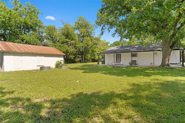 201 W Tinsley Dr, Robinson, TX 76706 - view of green lawn featuring a patio