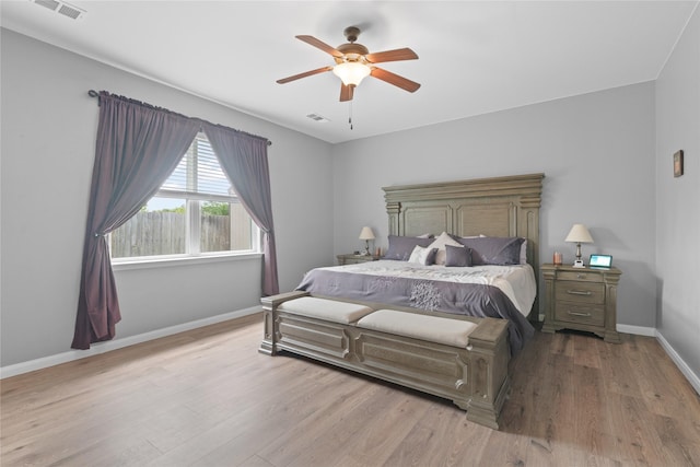2014 Autumn Dr, Glenn Heights, TX 75154 - bedroom with wood finished floors and a ceiling fan