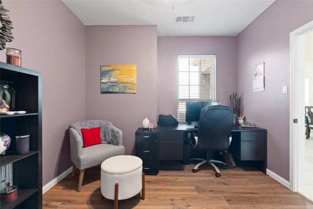 2014 Autumn Dr, Glenn Heights, TX 75154 - office area with wood finished floors and baseboards