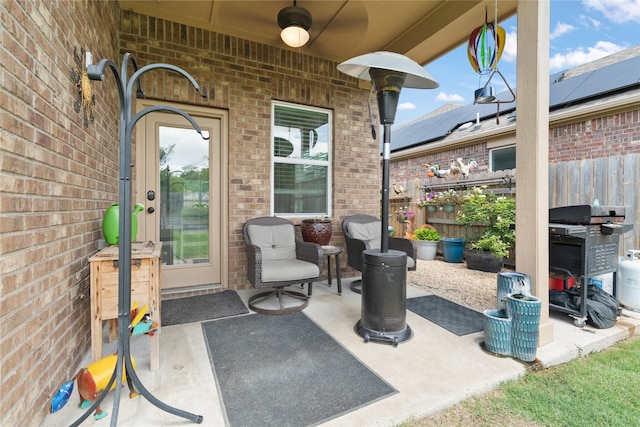 2014 Autumn Dr, Glenn Heights, TX 75154 - view of patio / terrace featuring grilling area