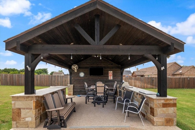 7030 Brooke Blvd, Midlothian, TX 76065 - view of patio with a gazebo