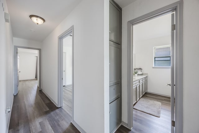 4612 Applewood Rd, Fort Worth, TX 76133 - hall with wood finished floors