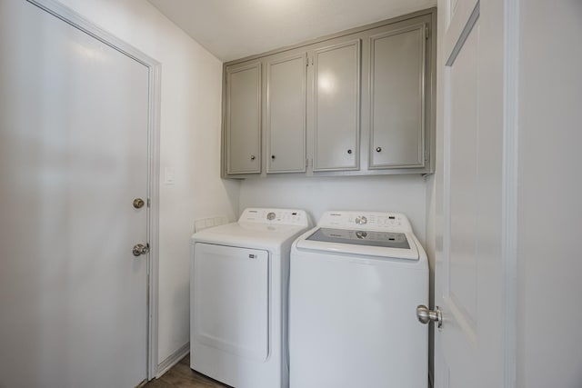 4612 Applewood Rd, Fort Worth, TX 76133 - washroom with washing machine and clothes dryer and cabinet space