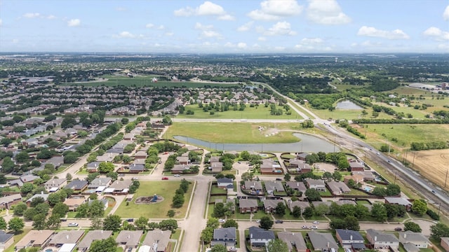 1800 Summer Glen Ct, Allen, TX 75002 - aerial overview of property's location featuring a large body of water and nearby suburban area