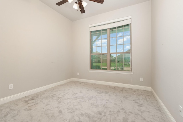 269 Arbury Dr, Forney, TX 75126 - spare room with ceiling fan, carpet flooring, and lofted ceiling