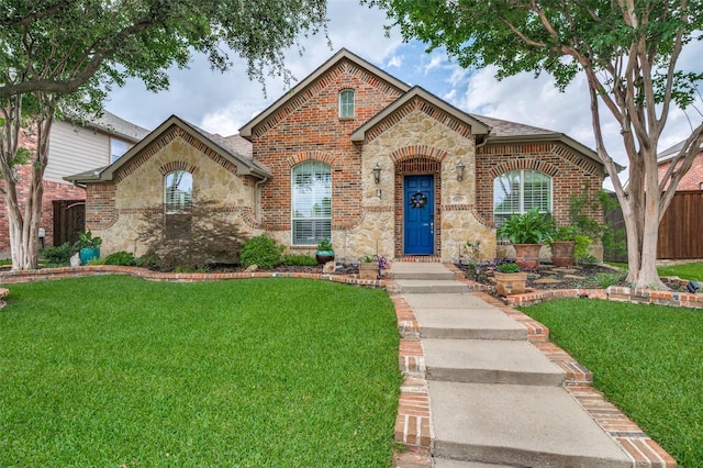 417 Fox Trl, Allen, TX 75002 - view of front of house featuring brick siding, stone siding, and a shingled roof