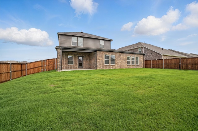 809 Vineyard Way, Forney, TX 75126 - rear view of property with a patio and brick siding