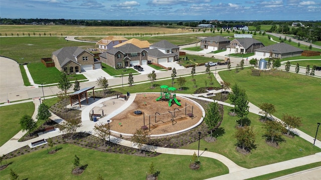 809 Vineyard Way, Forney, TX 75126 - aerial perspective of suburban area featuring a community park