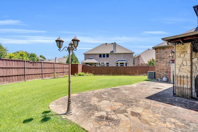 8 Calloway Ct, Mansfield, TX 76063 - view of yard with a patio and central AC unit