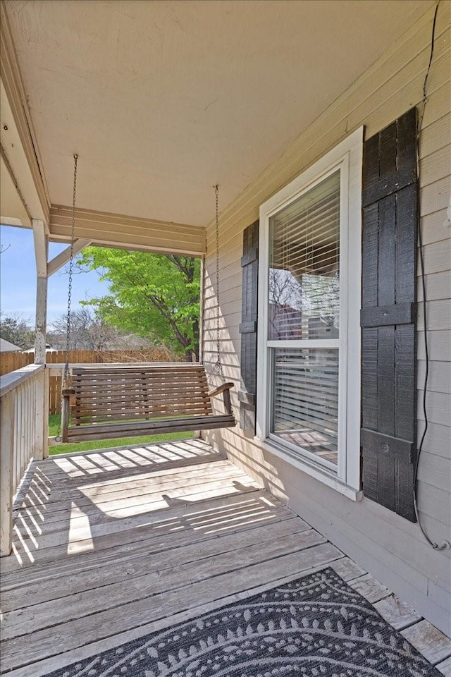 1320 Laredo Dr, Granbury, TX 76048 - view of wooden porch