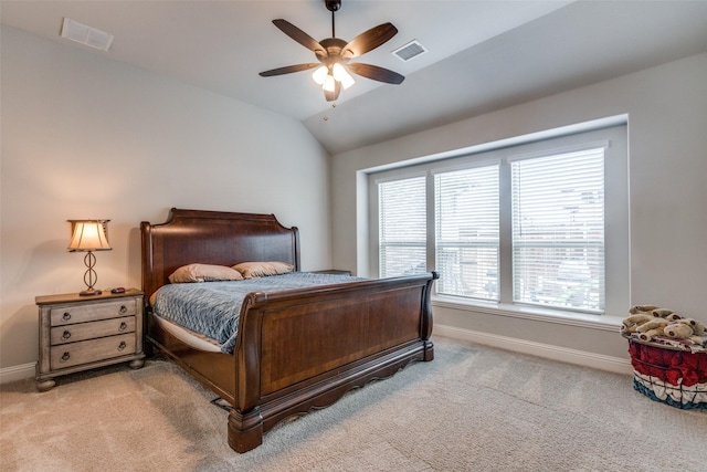 1421 Cedar Creek Dr, Anna, TX 75409 - bedroom with light carpet, multiple windows, baseboards, and vaulted ceiling