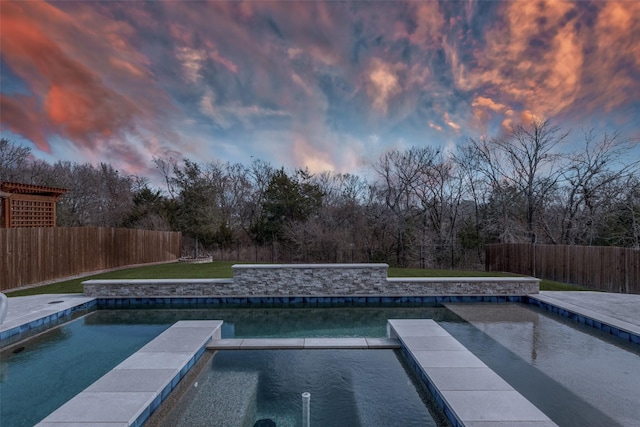 1421 Cedar Creek Dr, Anna, TX 75409 - view of swimming pool with a pool with connected hot tub
