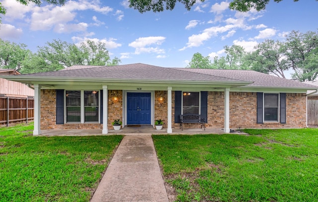 1621 Villanova Dr, Richardson, TX 75081 - ranch-style home featuring brick siding and roof with shingles