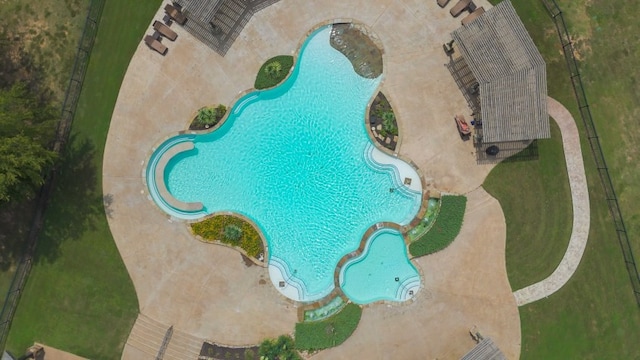80 Dublin Cir, Gordonville, TX 76245 - bird's eye view of a pool
