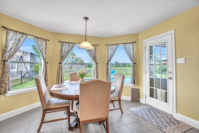 2400 Silver Maple Dr, Saint Paul, TX 75098 - dining space with healthy amount of natural light and baseboards