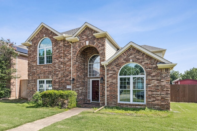 412 Kyle Ln, Lewisville, TX 75067 - traditional-style home with brick siding