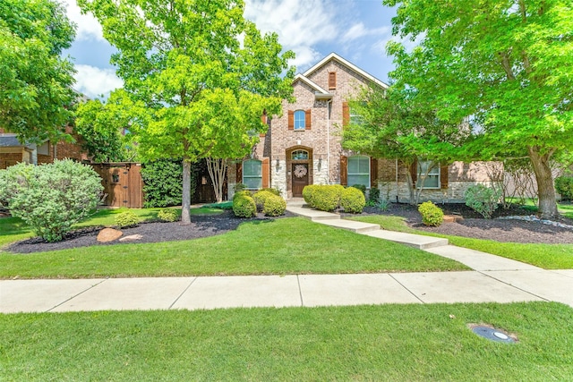 12744 Concho Dr, Frisco, TX 75033 - view of front facade with brick siding and stone siding