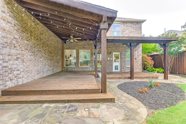12744 Concho Dr, Frisco, TX 75033 - deck with a ceiling fan